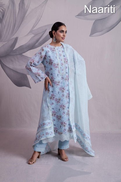 Nusra Naariti Linen Pant Style Suits Supplier Gujarat