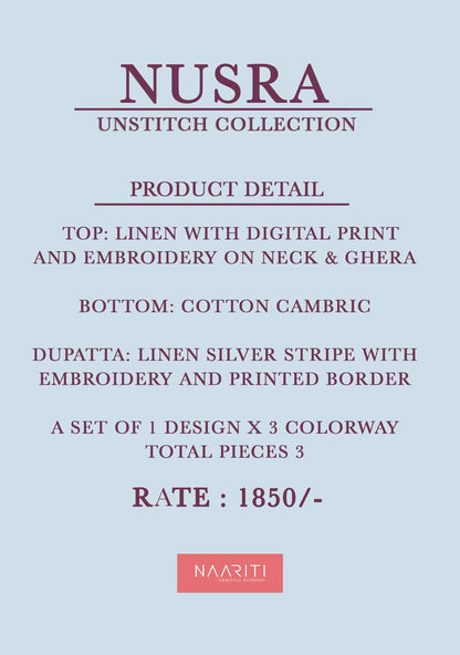 Nusra Naariti Linen Pant Style Suits Supplier Gujarat