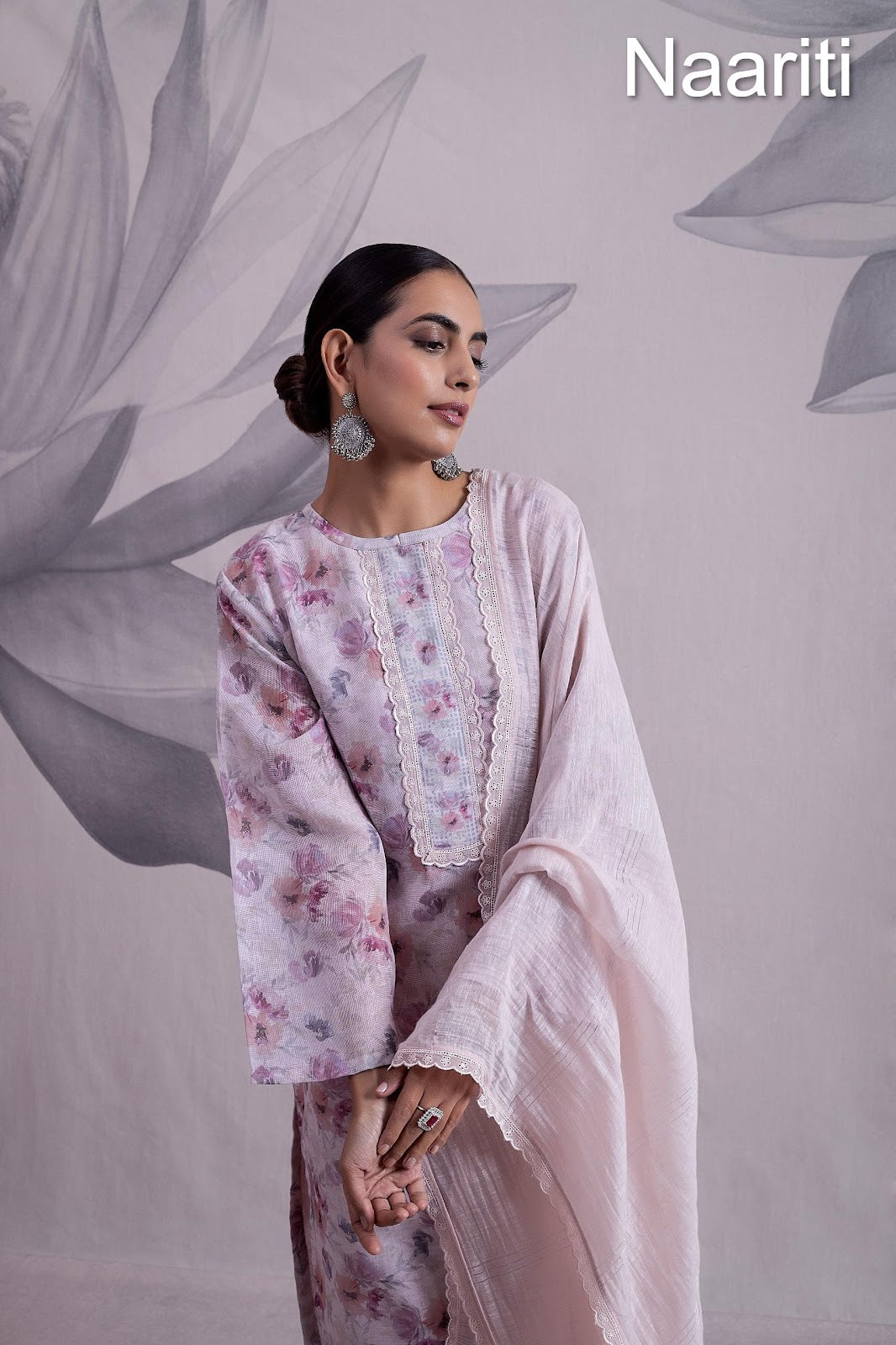 Nusra Naariti Linen Pant Style Suits Supplier Gujarat