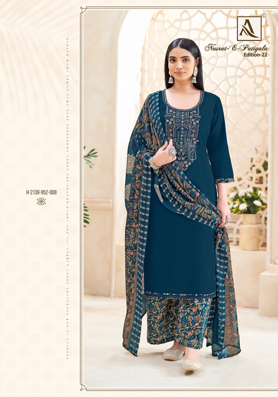 Nusrat E Patiyala Edition 22 Alok Pure Jam Karachi Salwar Suits Manufacturer India