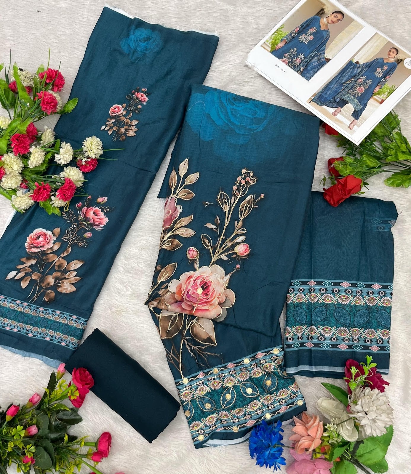Nusrat Ezra Muslin Karachi Salwar Suits Manufacturer
