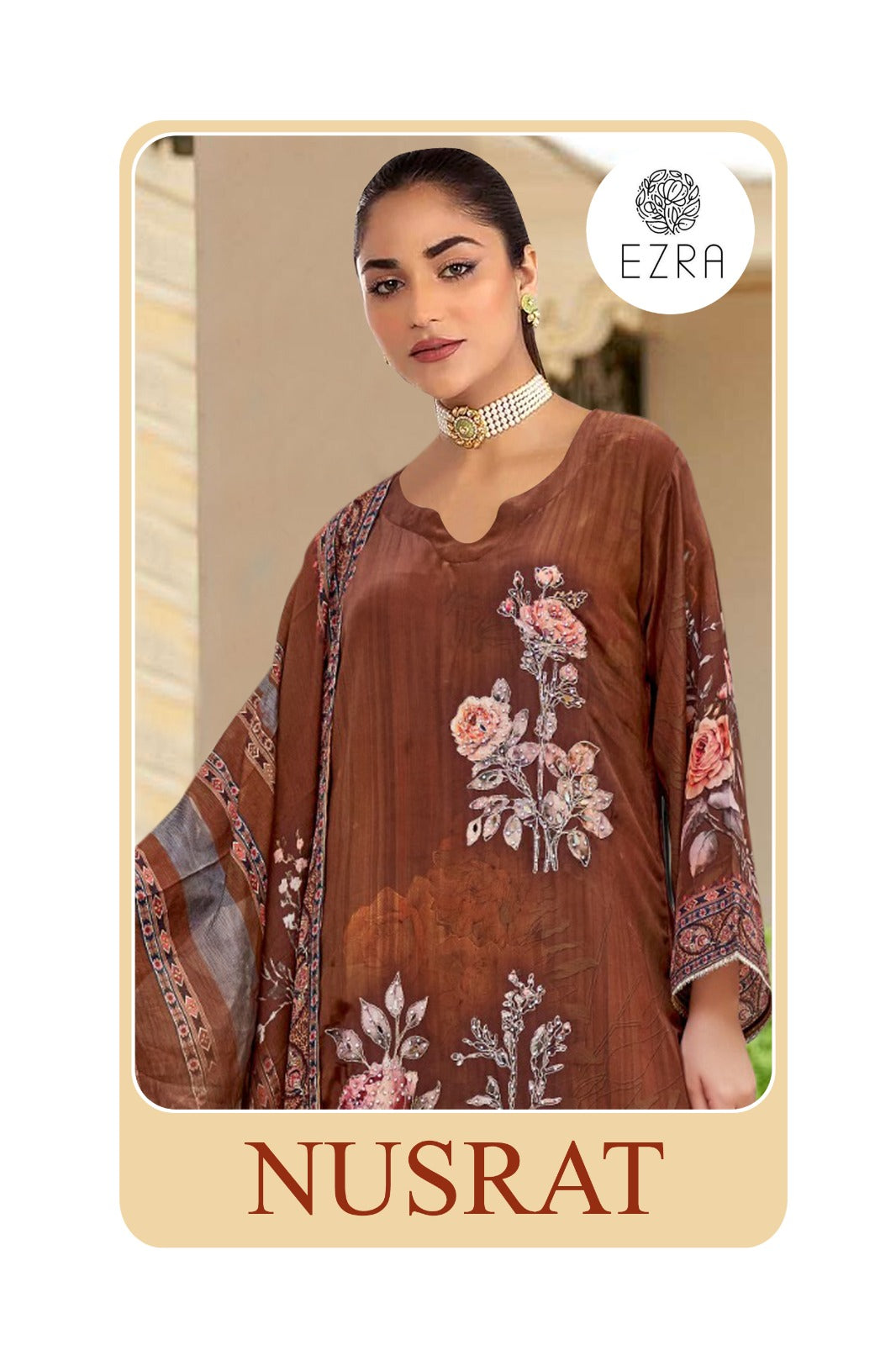 Nusrat Ezra Muslin Karachi Salwar Suits Manufacturer