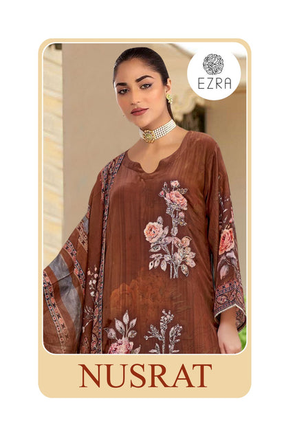 Nusrat Ezra Muslin Karachi Salwar Suits Manufacturer