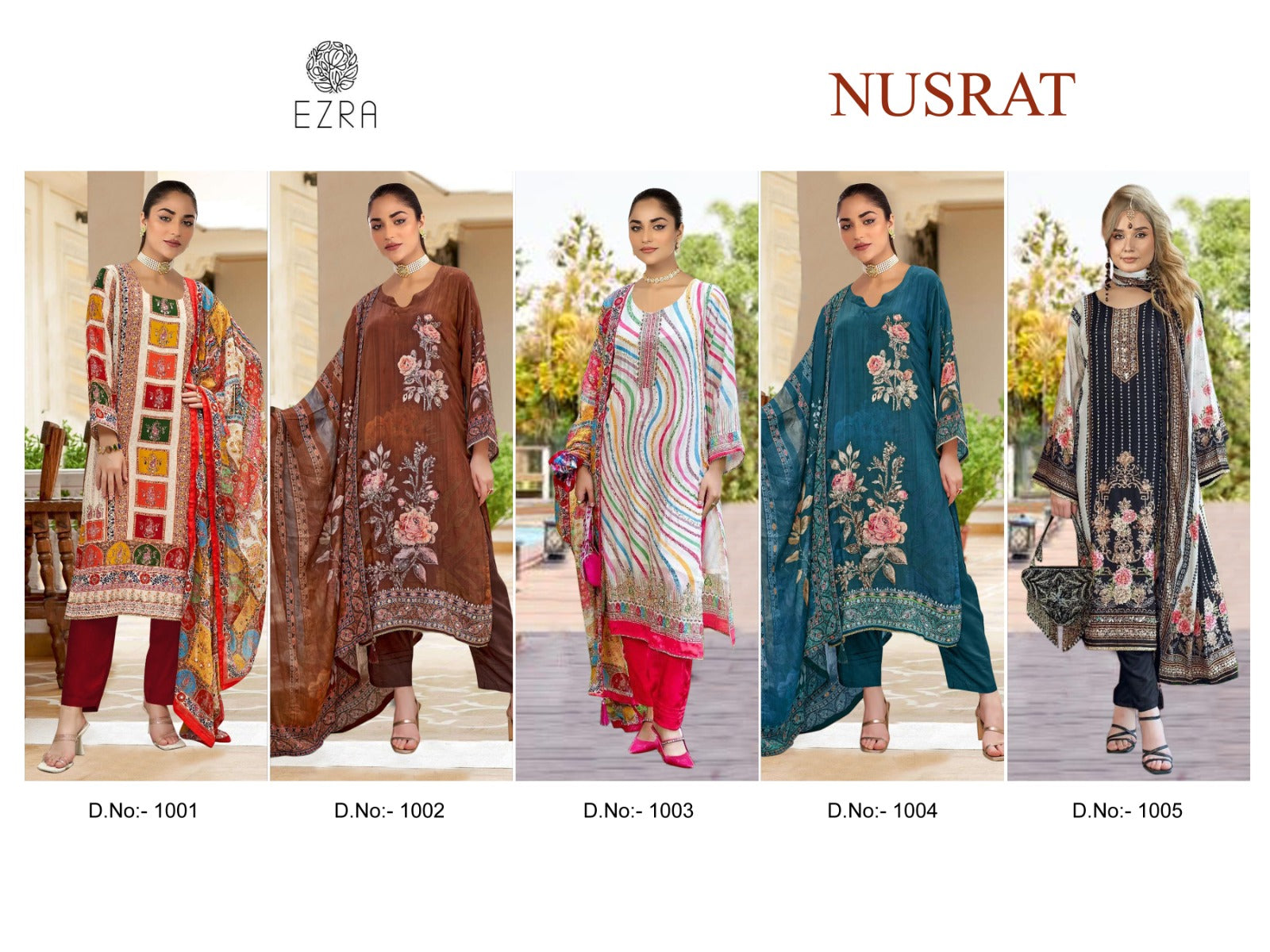Nusrat Ezra Muslin Karachi Salwar Suits Manufacturer