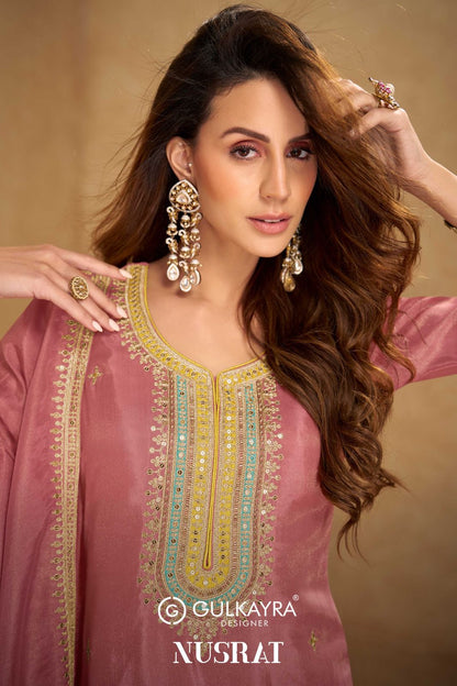 Nusrat Gulkayra Designer Simar Readymade Suits Supplier Gujarat