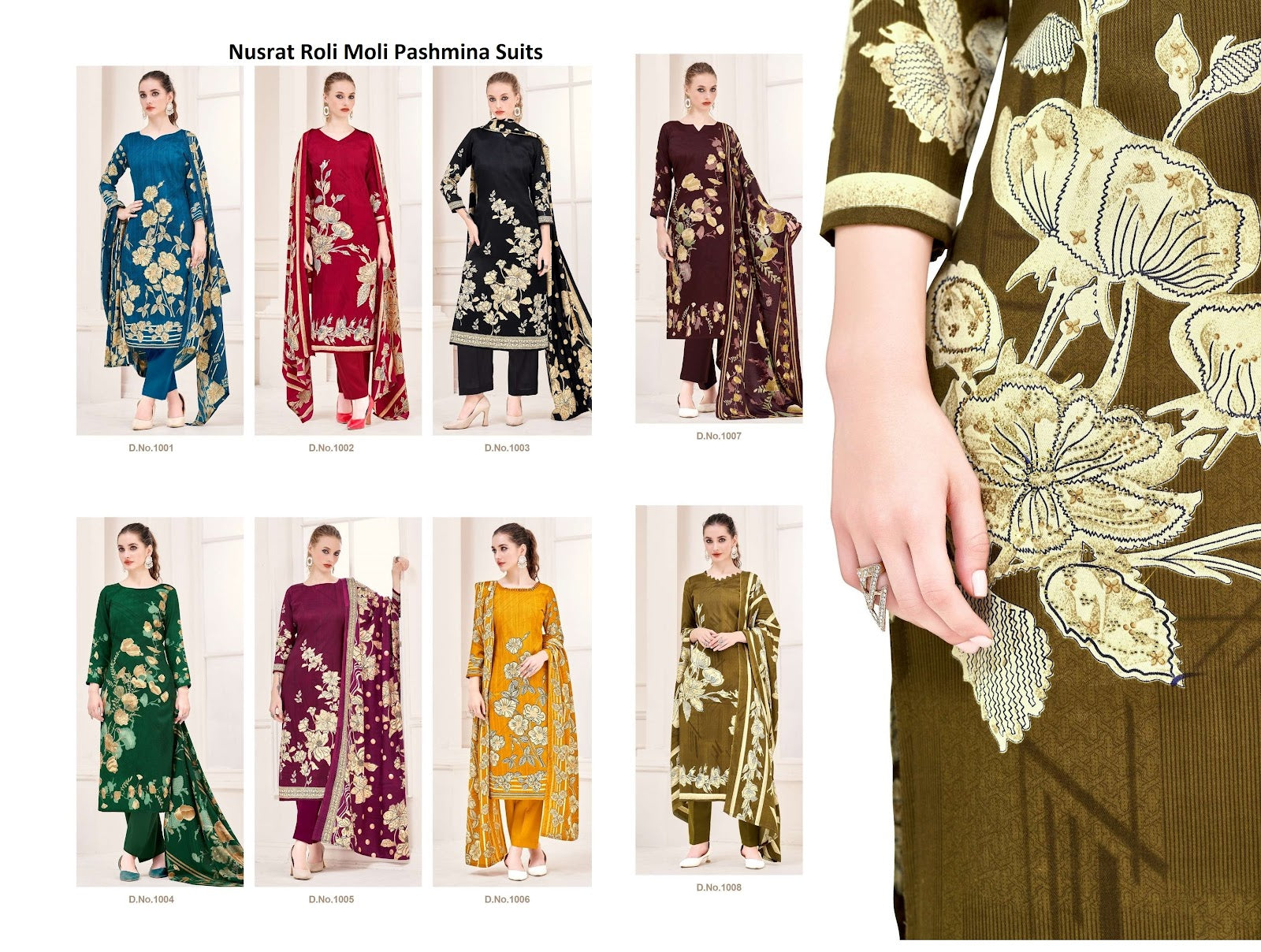 Nusrat Roli Moli Pashmina Suits Manufacturer India