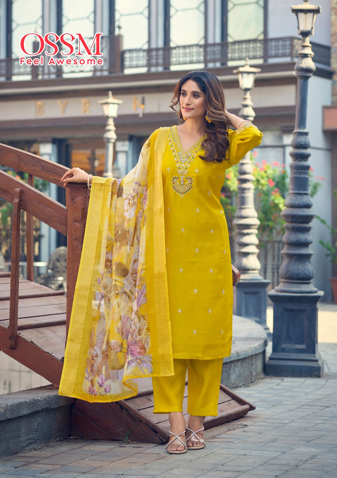 Nusrat Vol 2 Ossm Roman Silk Readymade Pant Style Suits Supplier Ahmedabad