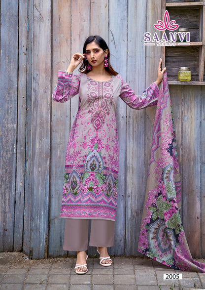 Nusrat Vol 2 Saanvi Cotton Karachi Salwar Suits Exporter Ahmedabad