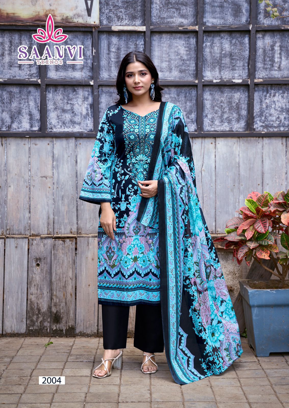 Nusrat Vol 2 Saanvi Cotton Karachi Salwar Suits Exporter Ahmedabad