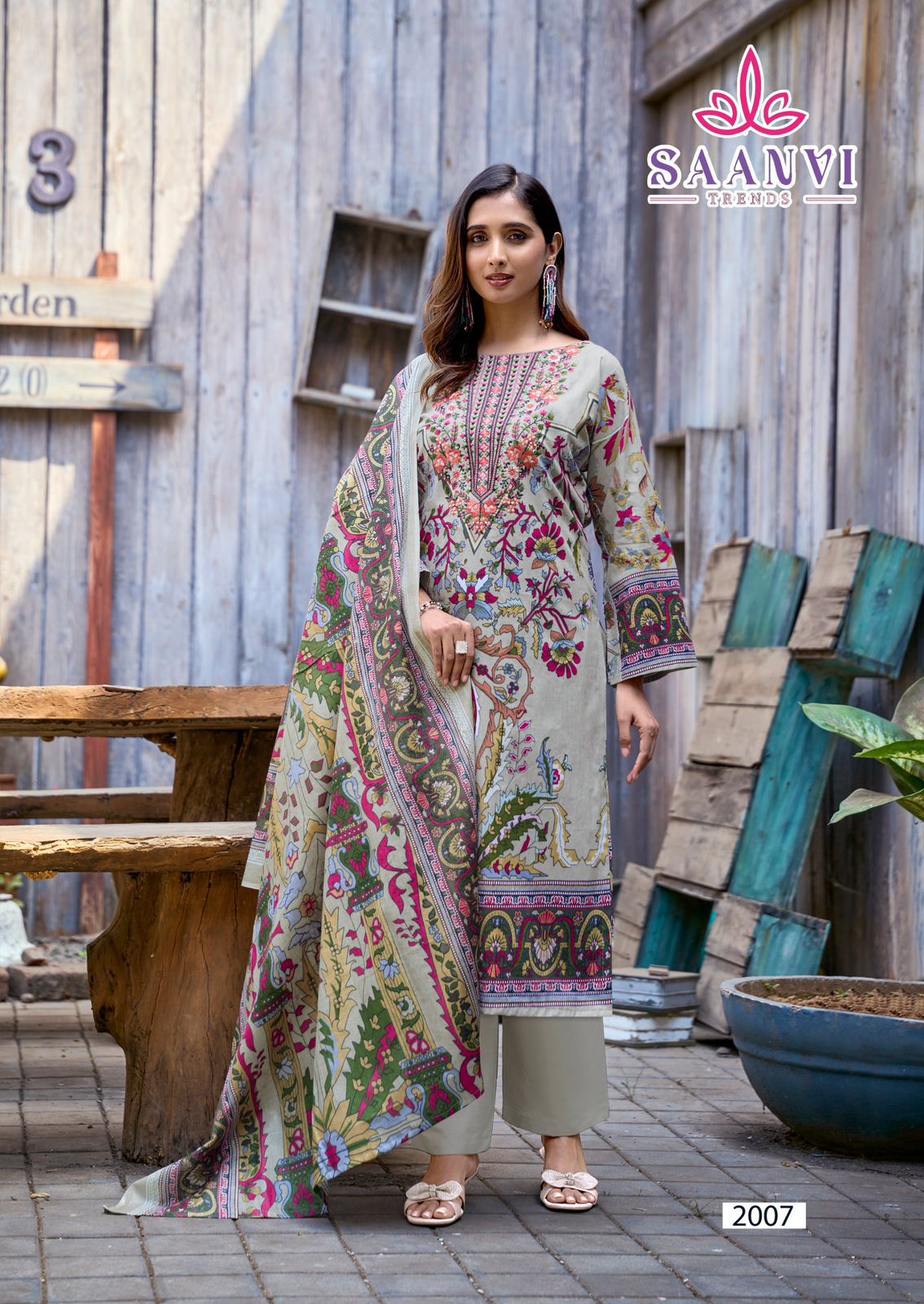 Nusrat Vol 2 Saanvi Cotton Karachi Salwar Suits Exporter Ahmedabad
