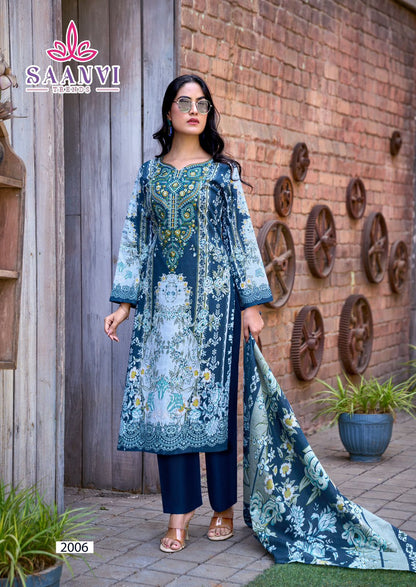 Nusrat Vol 2 Saanvi Cotton Karachi Salwar Suits Exporter Ahmedabad