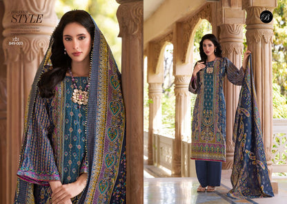 Nusrat Vol 5 Belliza Designer Studio Viscose Muslin Karachi Salwar Suits Manufacturer Gujarat