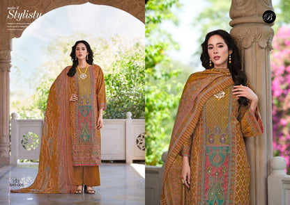 Nusrat Vol 5 Belliza Designer Studio Viscose Muslin Karachi Salwar Suits Manufacturer Gujarat