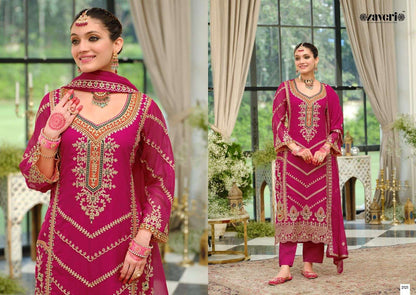 Nutan Zaveri Soft Organza Readymade Pant Style Suits Supplier Ahmedabad