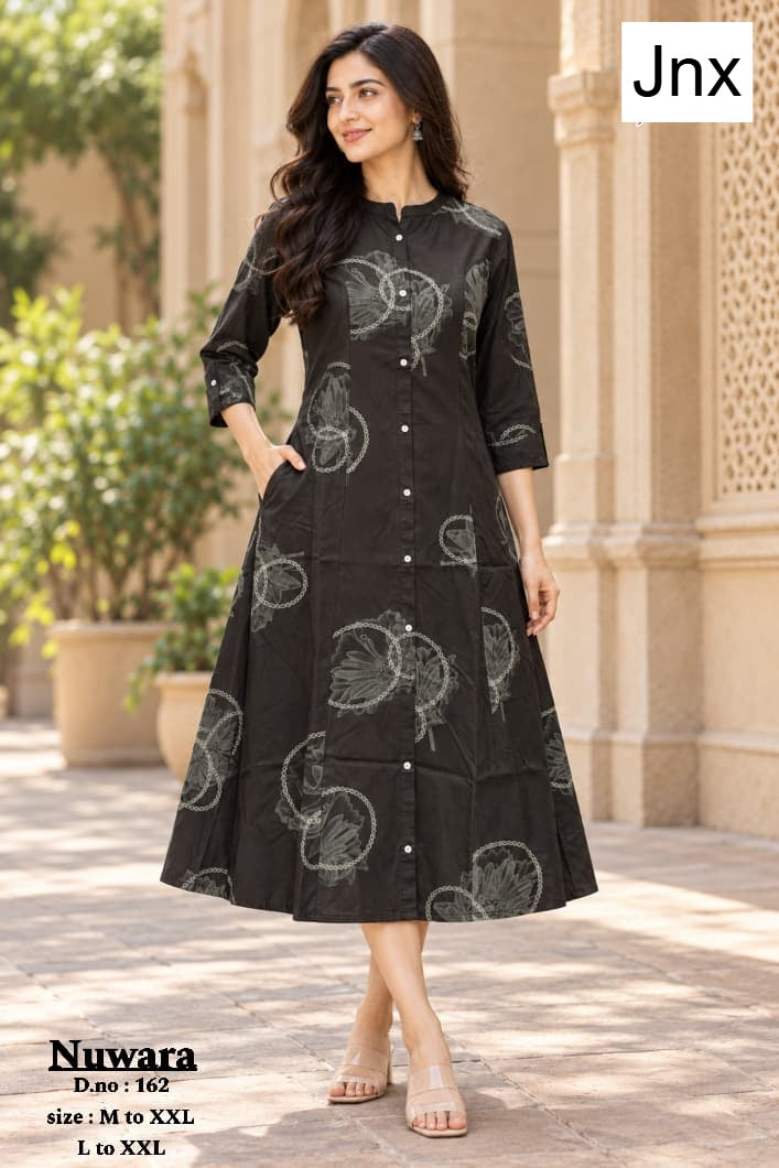 Nuwara Jnx Rayon 22Kg A-Line Kurti Wholesaler Ahmedabad