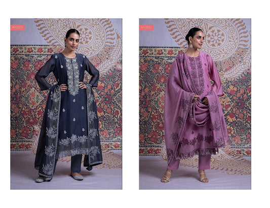 Nuzaya Naariti Chanderi Pant Style Suits Manufacturer Gujarat