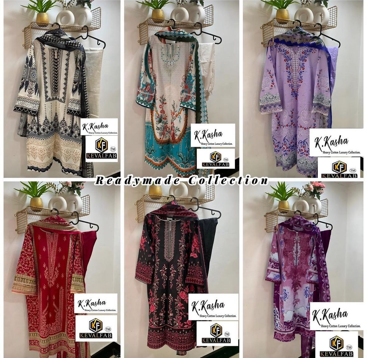 Nx Hit Keval Fab Cotton Karachi Readymade Suits Wholesaler Ahmedabad