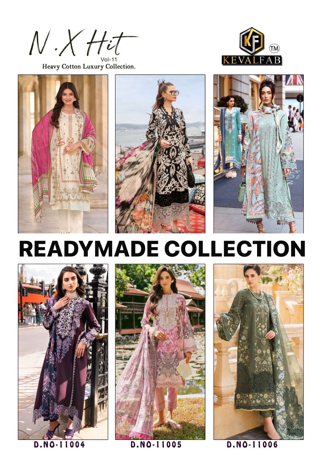 Nx Hit Vol 11 Heavy Cotton Luxury Collection Keval Fab Karachi Readymade Suits Wholesaler