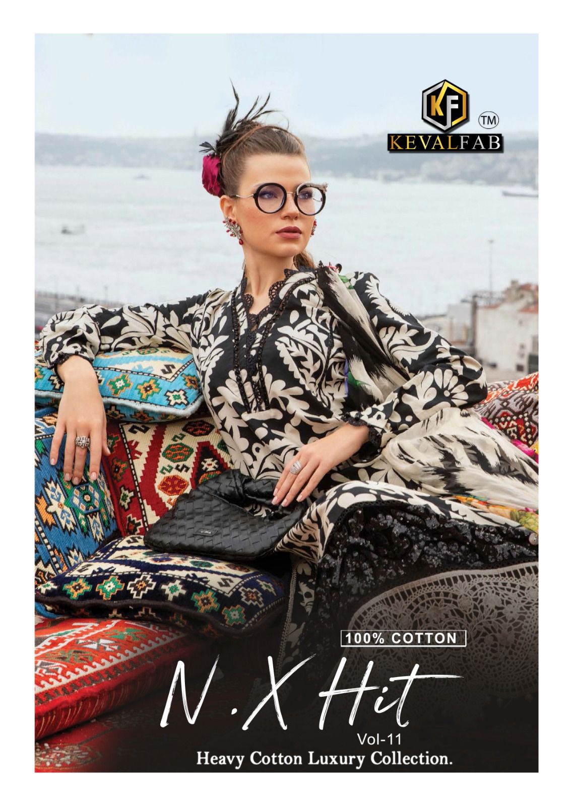 Nx Hit Vol 11 Heavy Cotton Luxury Collection Keval Fab Karachi Readymade Suits Wholesaler