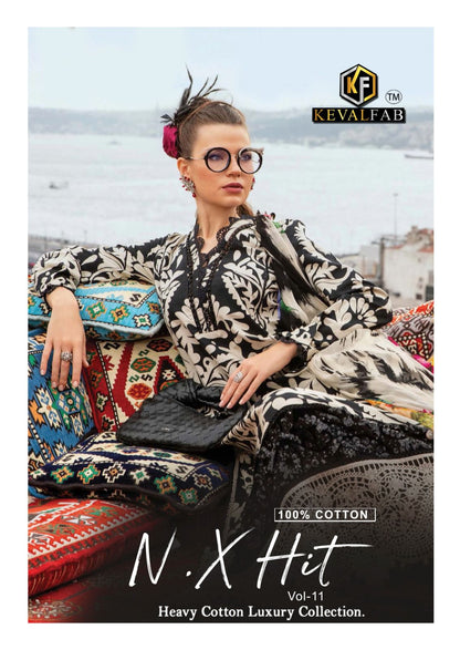 Nx Hit Vol 11 Heavy Cotton Luxury Collection Keval Fab Karachi Readymade Suits Wholesaler