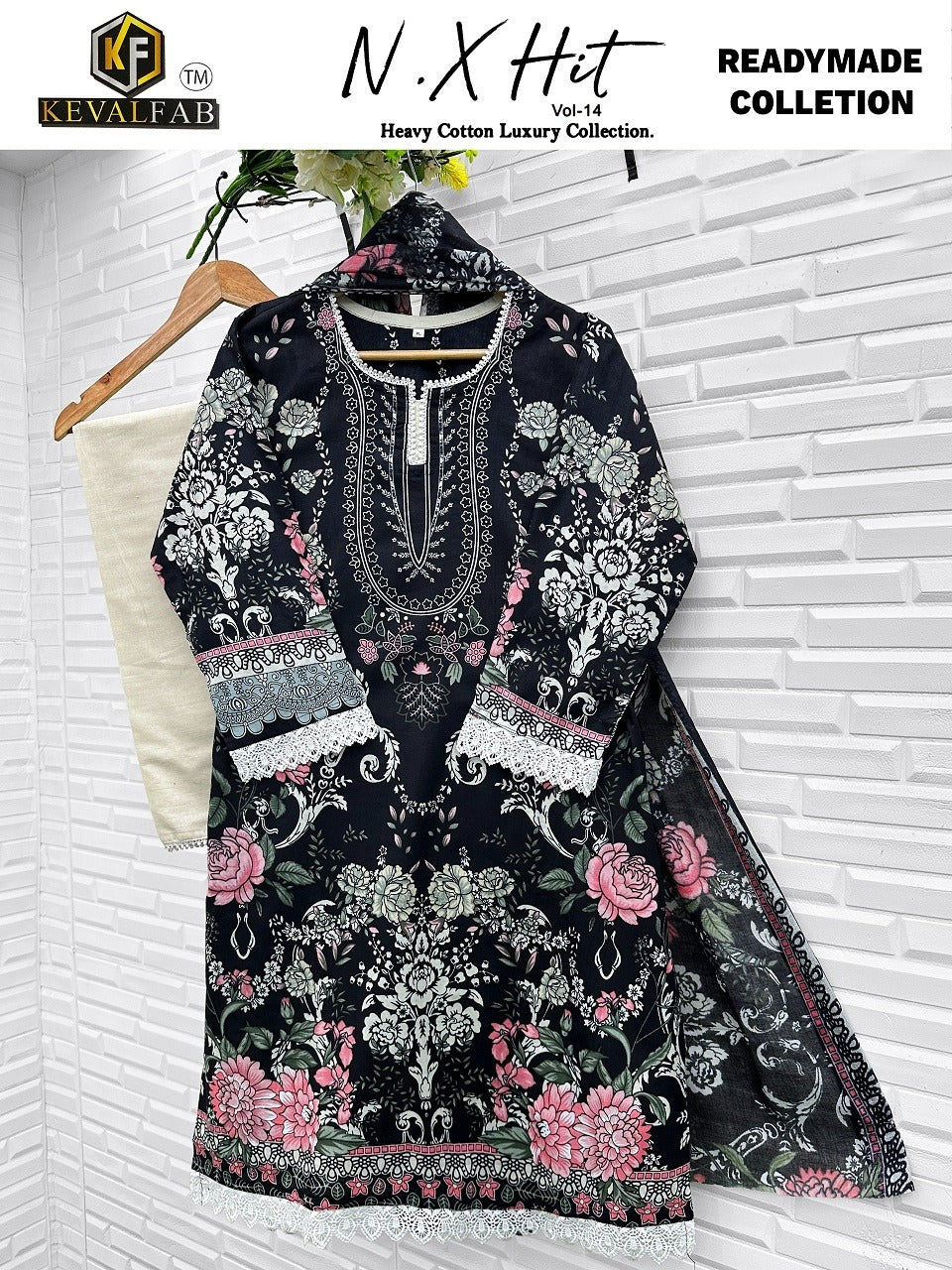 Nx Hit Vol 14 Heavy Cotton Luxury Collection Keval Fab Lawn Karachi Readymade Suits Manufacturer India