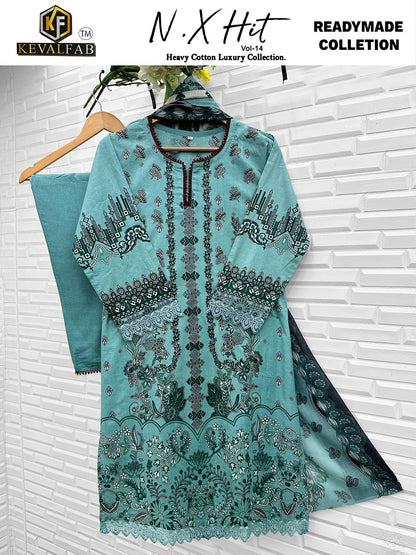 Nx Hit Vol 14 Heavy Cotton Luxury Collection Keval Fab Lawn Karachi Readymade Suits Manufacturer India