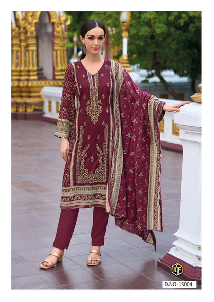 Nx Hit Vol 15 Heavy Cotton Luxury Collection Keval Fab Karachi Readymade Suits Exporter Gujarat