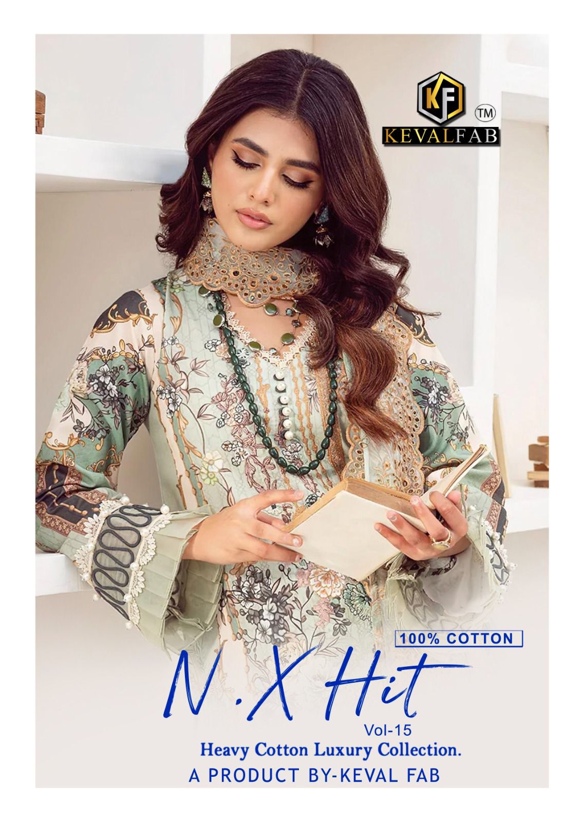 Nx Hit Vol 15 Heavy Cotton Luxury Collection Keval Fab Karachi Readymade Suits Exporter Gujarat