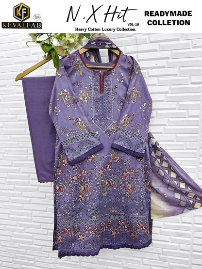 Nx Hit Vol 16 Heavy Cotton Luxury Collection Keval Fab Karachi Readymade Suits Wholesaler Ahmedabad