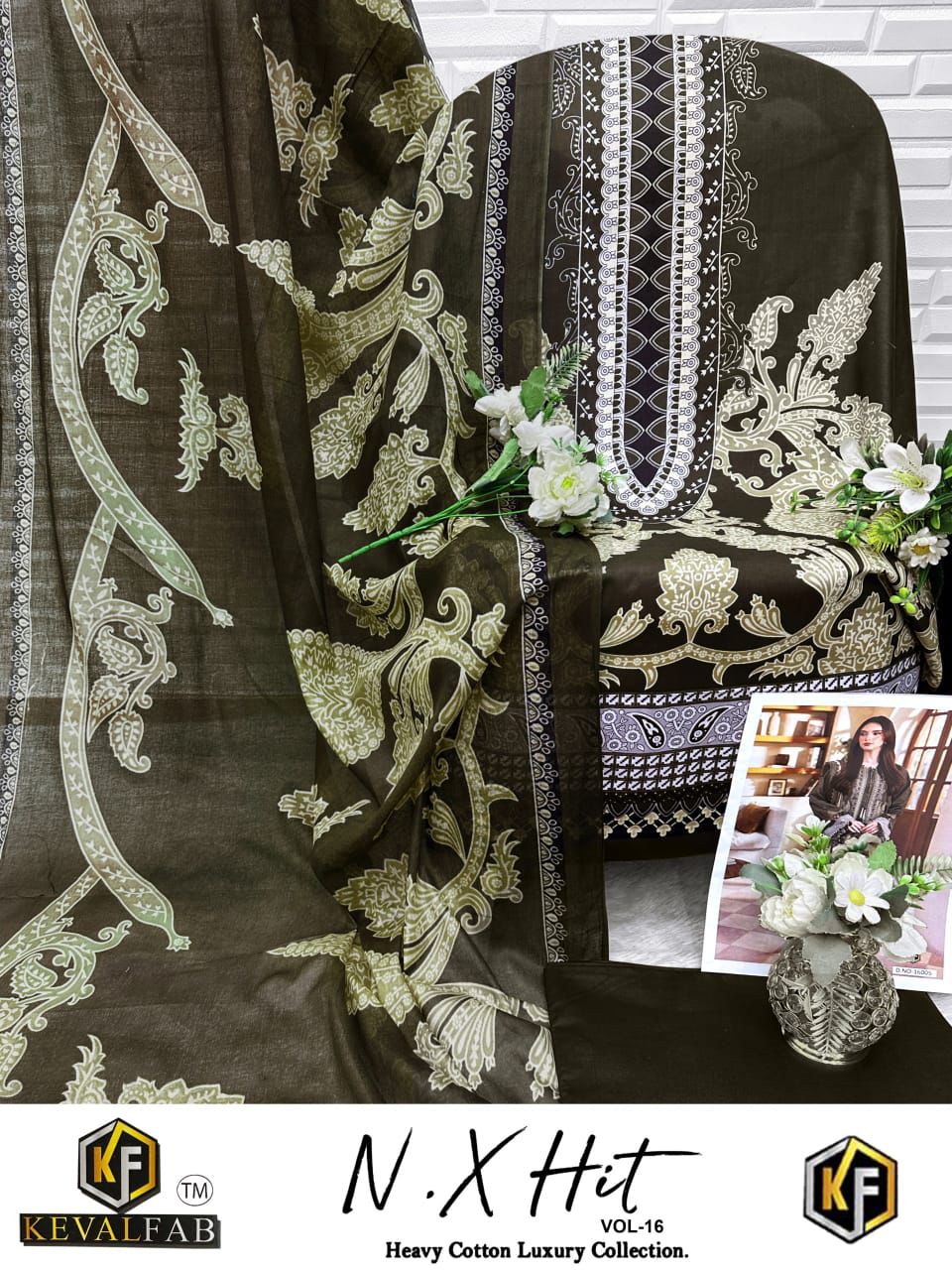 Nx Hit Vol 16 Heavy Cotton Luxury Collection Keval Fab Karachi Salwar Suits Wholesaler Gujarat