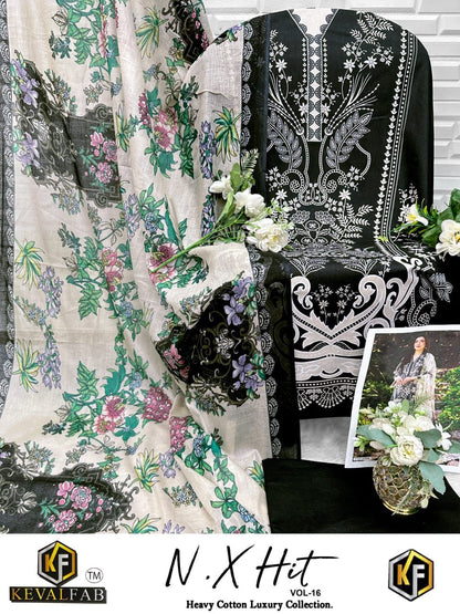Nx Hit Vol 16 Heavy Cotton Luxury Collection Keval Fab Karachi Salwar Suits Wholesaler Gujarat