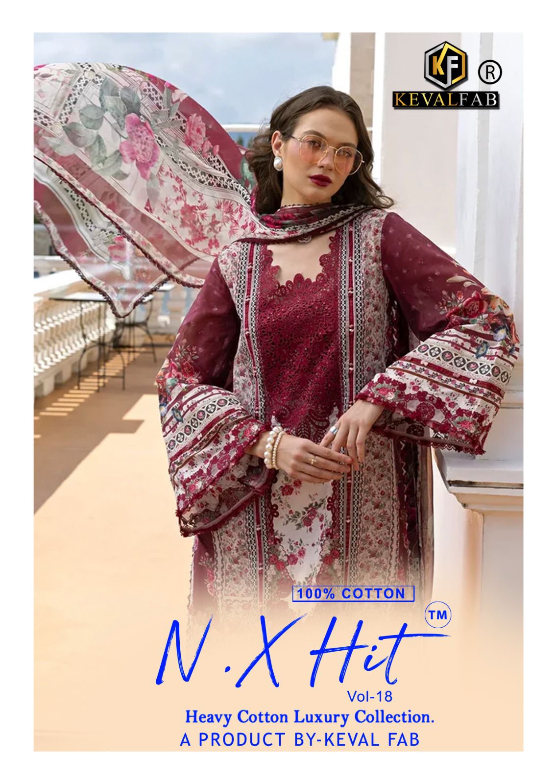 Nx Hit Vol 18 Keval Fab Mix Cotton Karachi Salwar Suits Manufacturer Ahmedabad