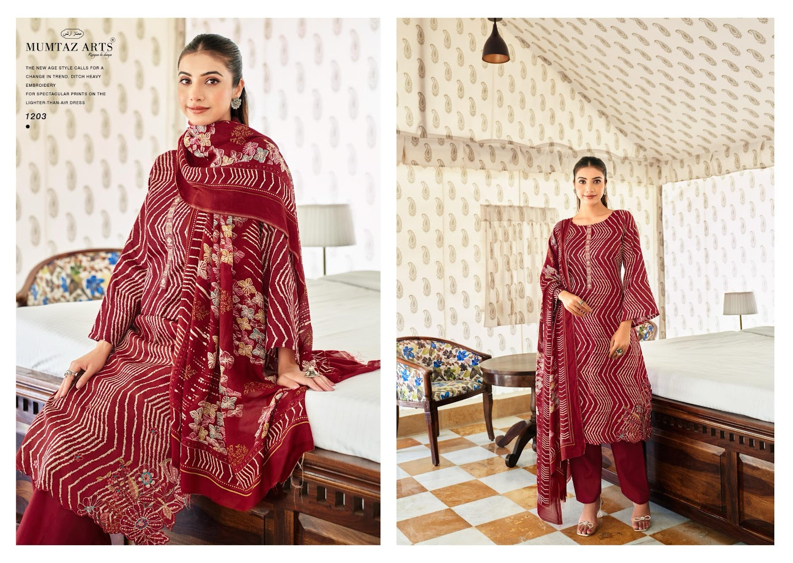 Nyasia Mumtaz Arts Pure Jam Karachi Salwar Suits Manufacturer Gujarat