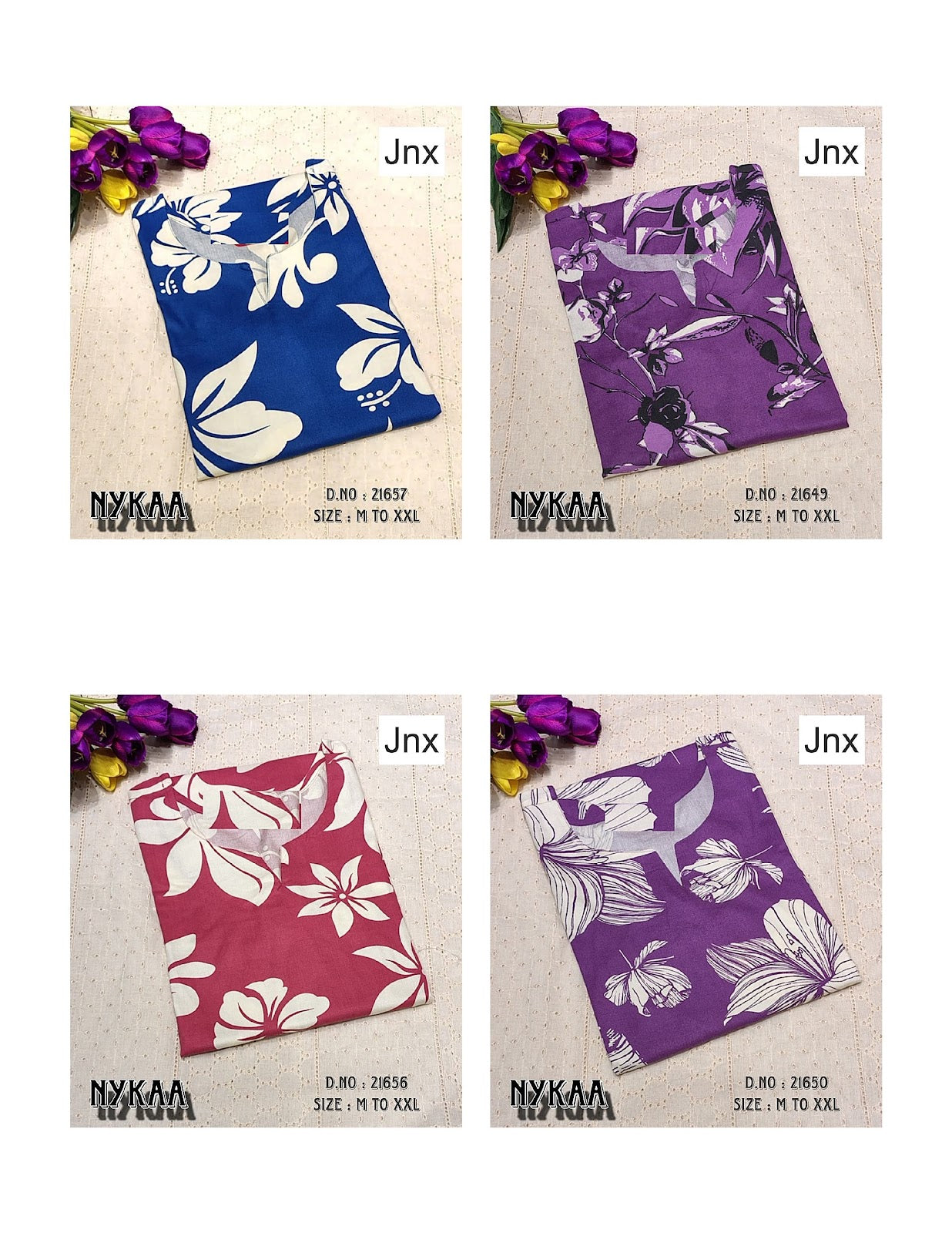 Nykaa 1610 Jnx Rayon Kurtis Exporter Ahmedabad