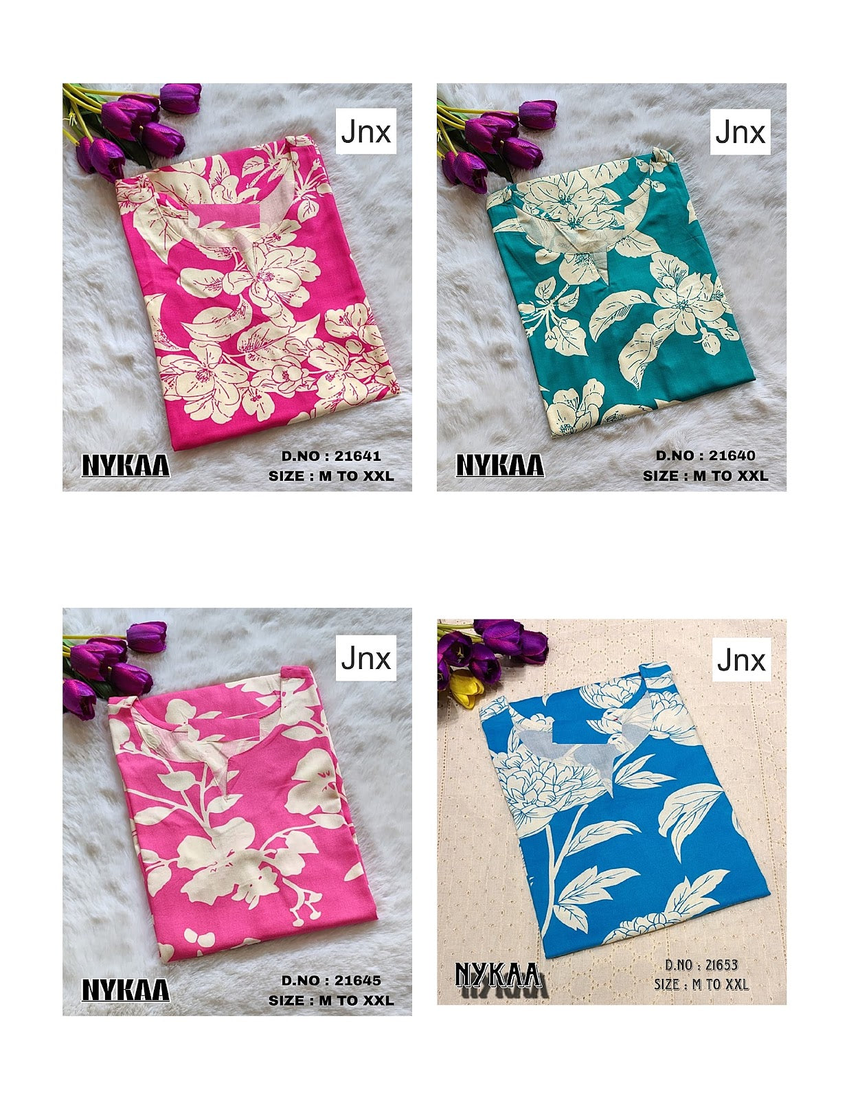 Nykaa 1610 Jnx Rayon Kurtis Exporter Ahmedabad