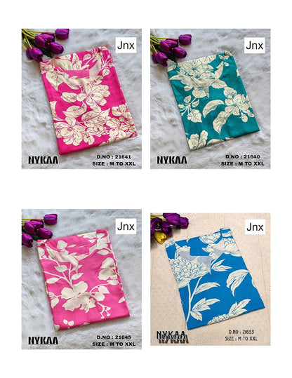 Nykaa 1610 Jnx Rayon Kurtis Exporter Ahmedabad