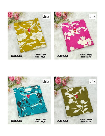 Nykaa 1811 Jnx Rayon Kurtis Exporter India