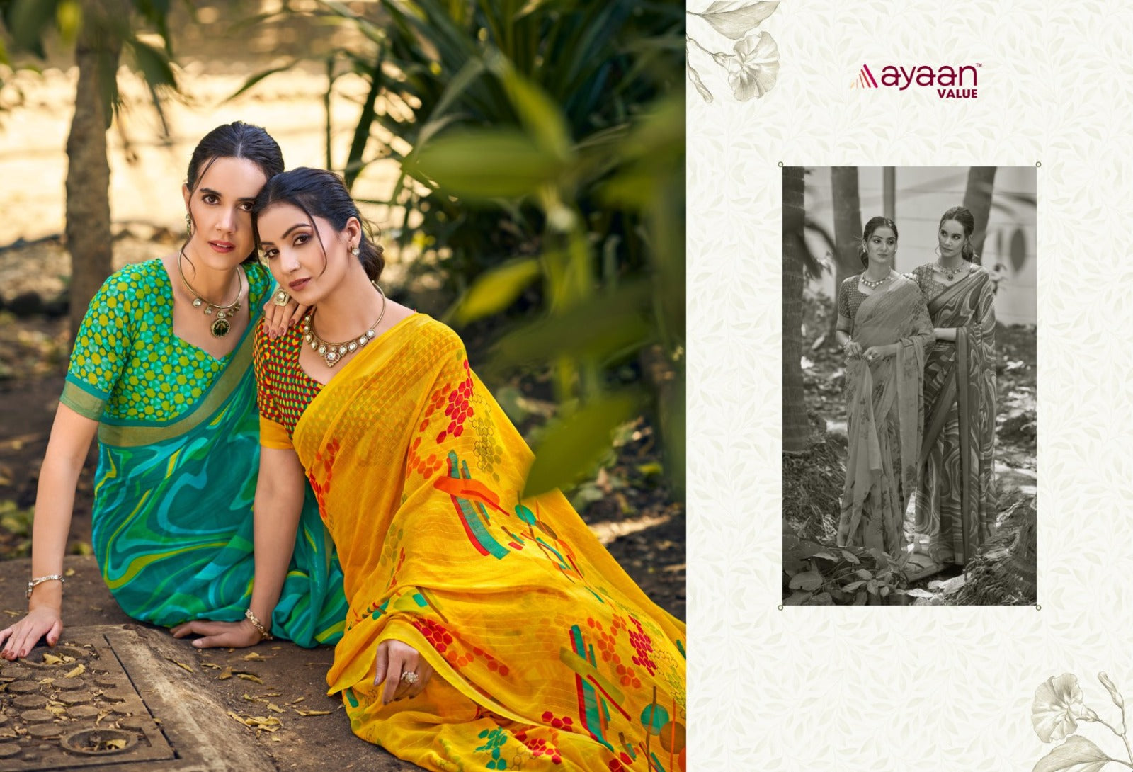 Nykaa Ayaan Value Chiffon Sarees Exporter India