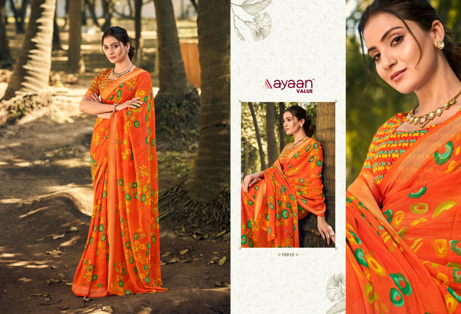 Nykaa Ayaan Value Chiffon Sarees Exporter India