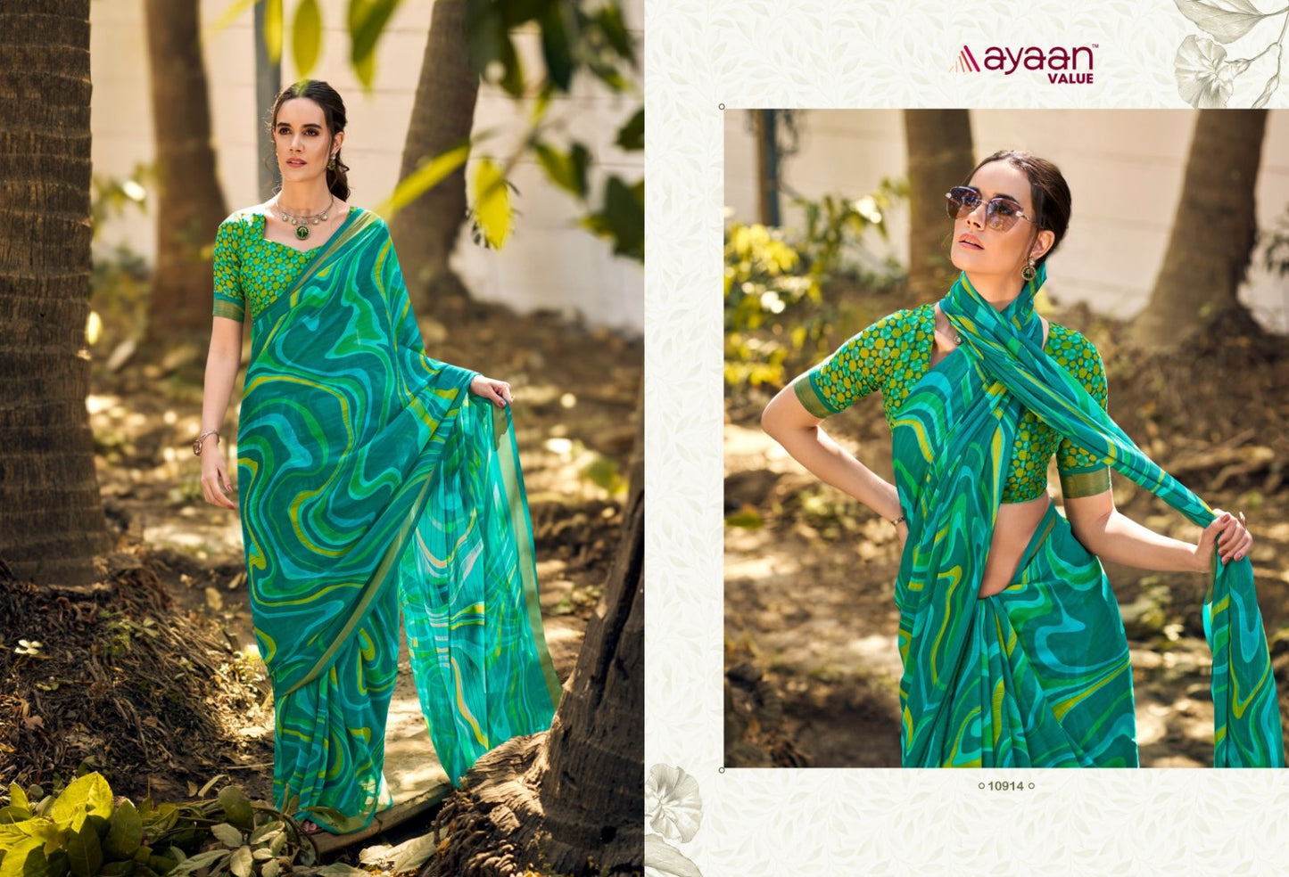 Nykaa Ayaan Value Chiffon Sarees Exporter India