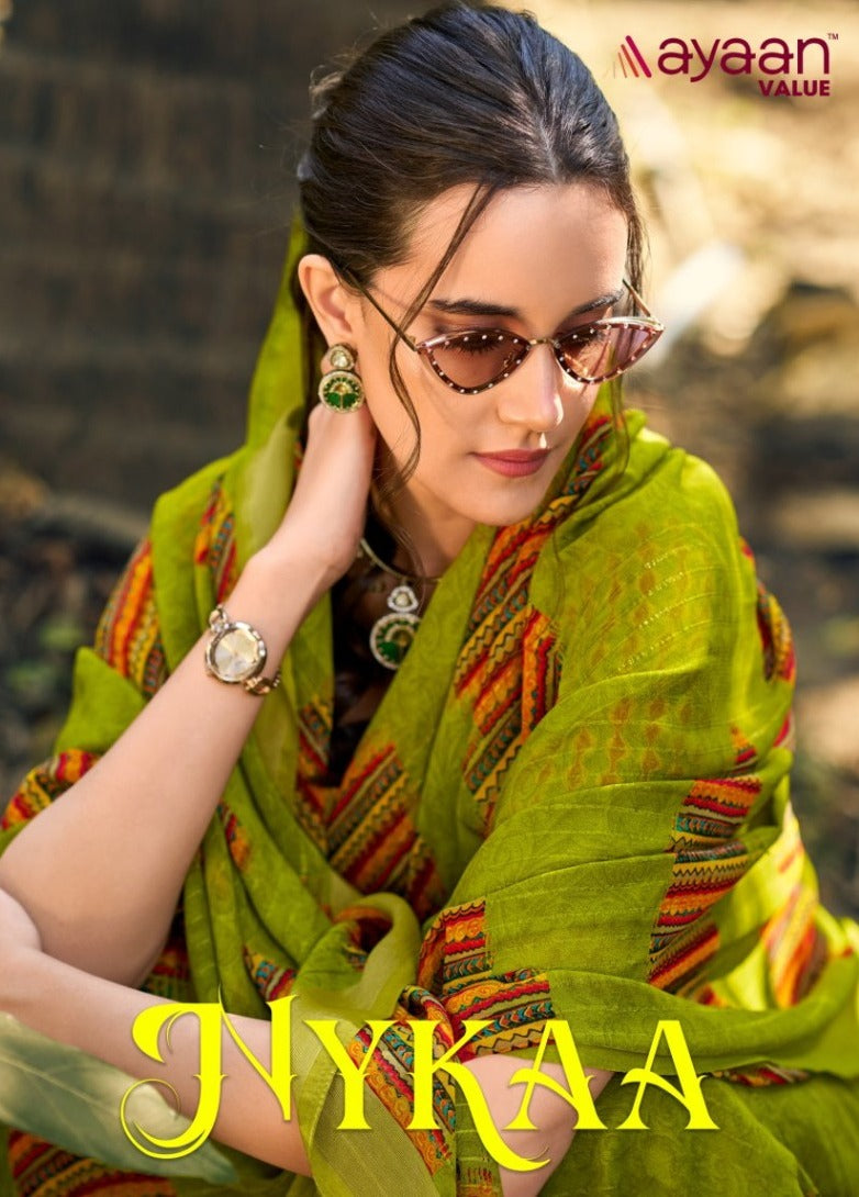 Nykaa Ayaan Value Chiffon Sarees Exporter India