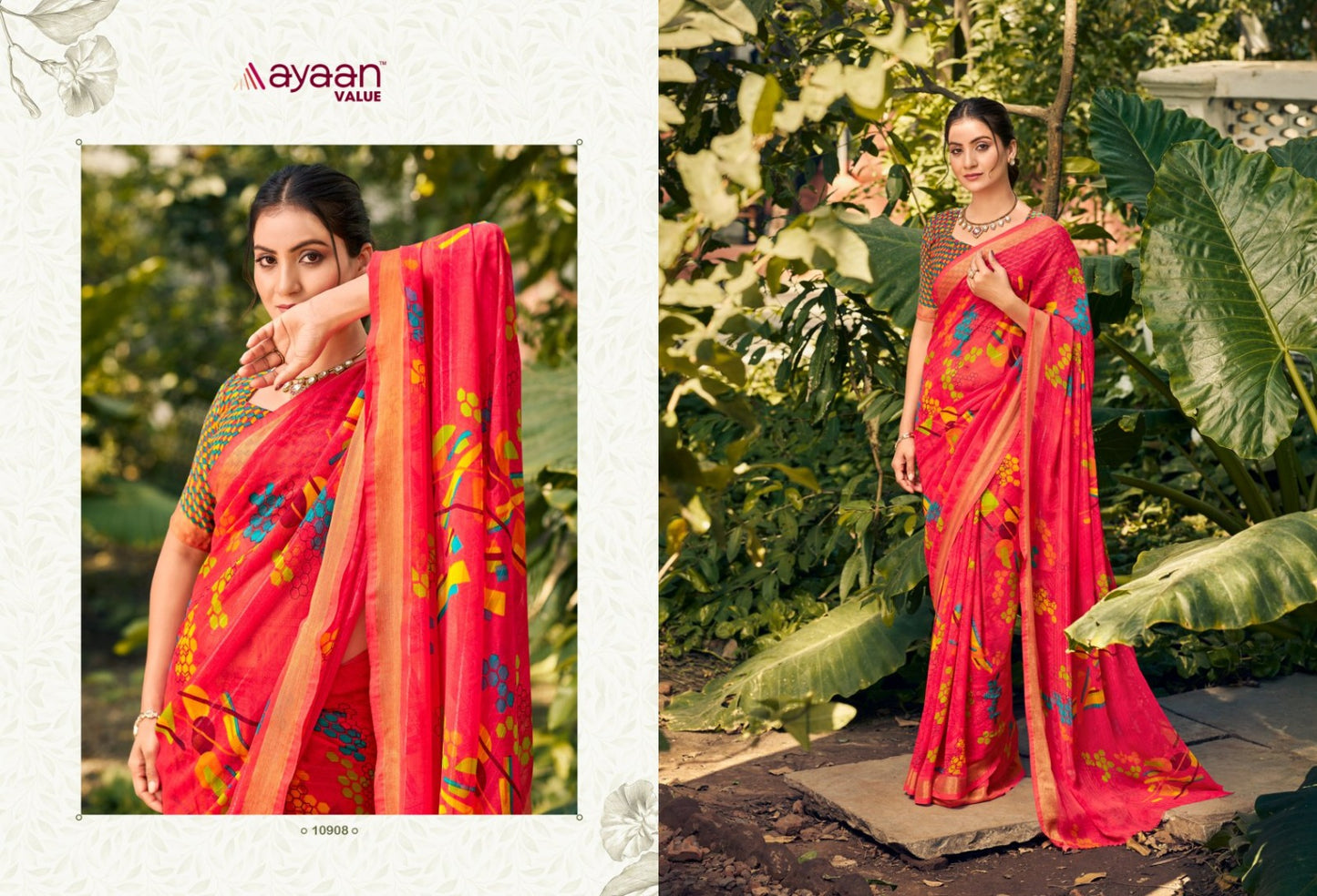 Nykaa Ayaan Value Chiffon Sarees Exporter India