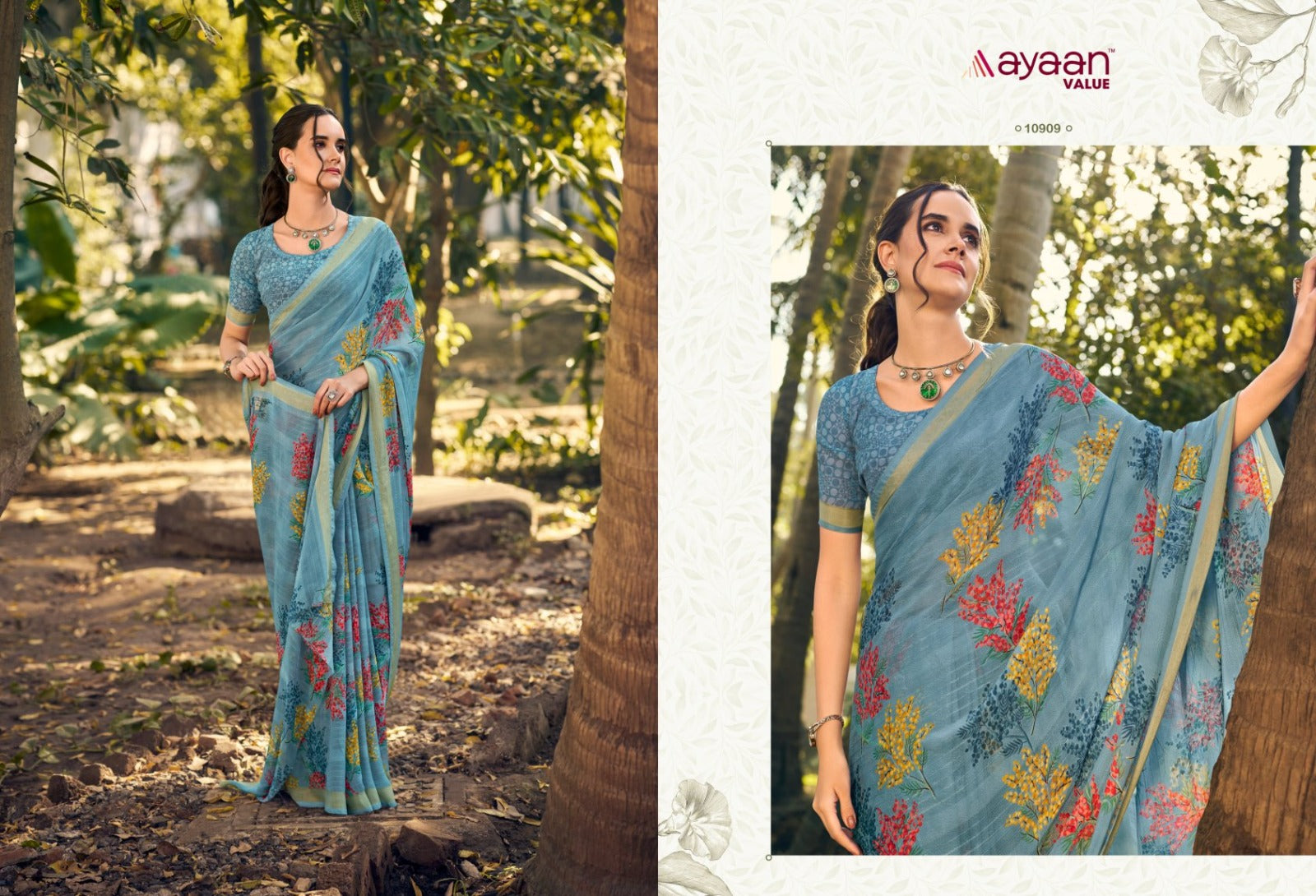 Nykaa Ayaan Value Chiffon Sarees Exporter India