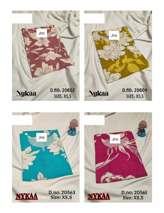 Nykaa Jnx Rayon Kurtis Supplier Gujarat