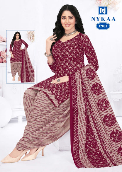 Nykaa Vol 12 Rajasthan Indo Readymade Cotton Patiyala Suits Wholesale Price