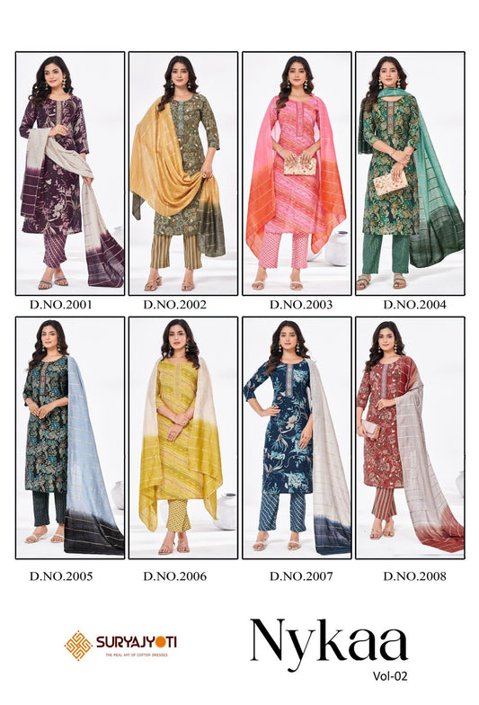 Nykaa Vol 2 Suryajyoti Modal Readymade Pant Style Suits Manufacturer