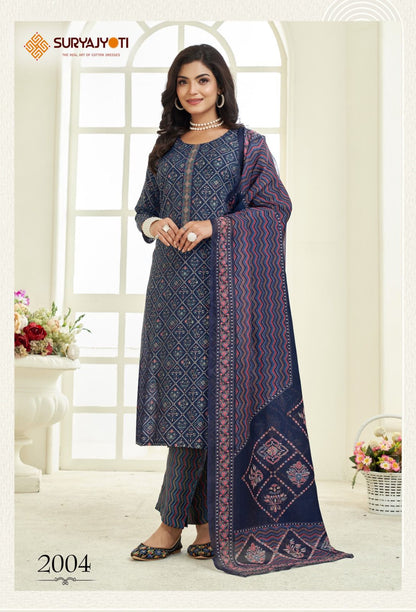 Nykaa Vol 2 Suryajyoti Modal Readymade Pant Style Suits Wholesale Price
