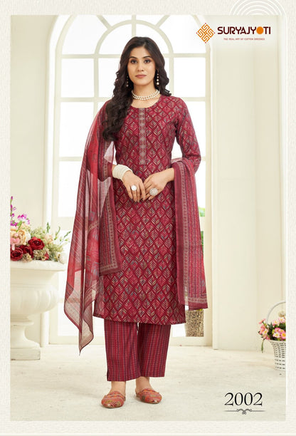 Nykaa Vol 2 Suryajyoti Modal Readymade Pant Style Suits Wholesale Price