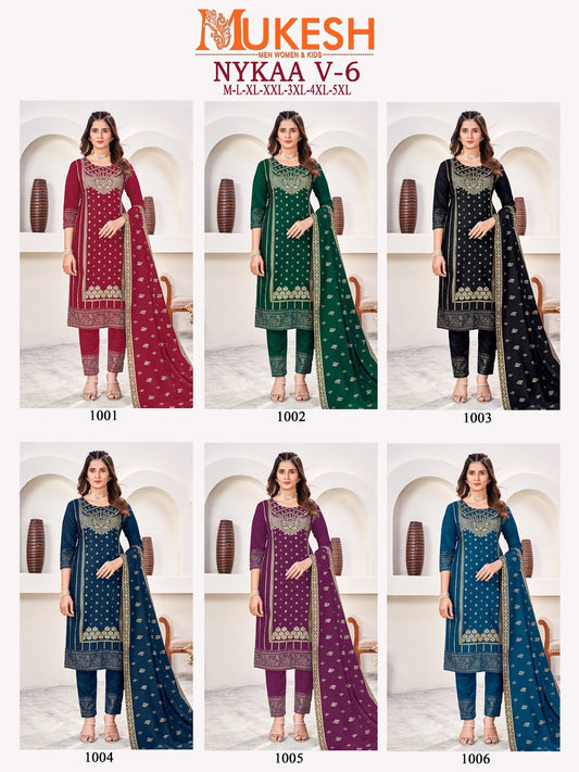 Nykaa Vol 6 Mukesh Banwery Rayon Readymade Pant Style Suits