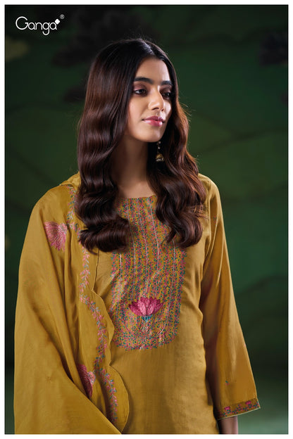 Nyla 3205 Ganga Premium Bemberg Plazzo Style Suits Wholesale